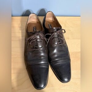 Express Leather Dress Shoes Dark Brown Size 13